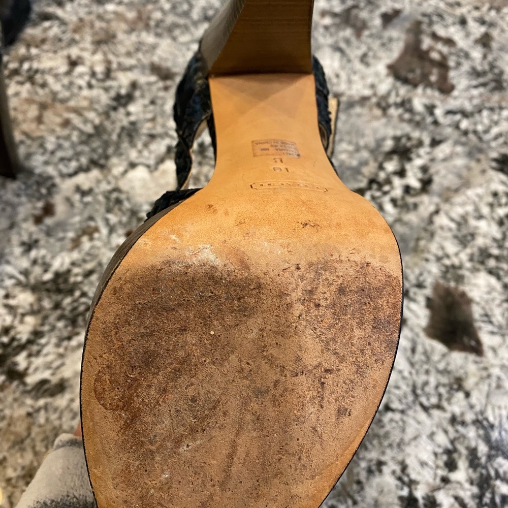 COACH Python Tamara Platform Sandals - Picture 5 of 6